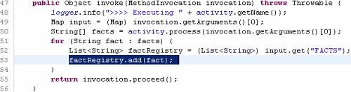 Workflow Orchestration Using Spring AOP and AspectJ