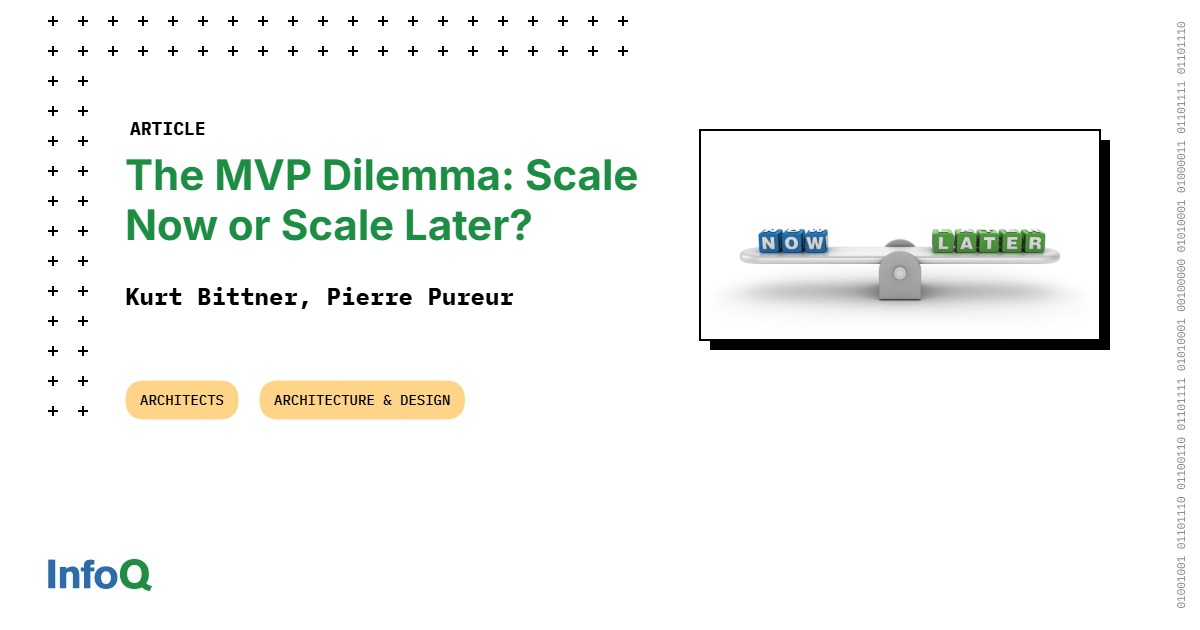 The MVP Dilemma: Scale Now or Scale Later?
