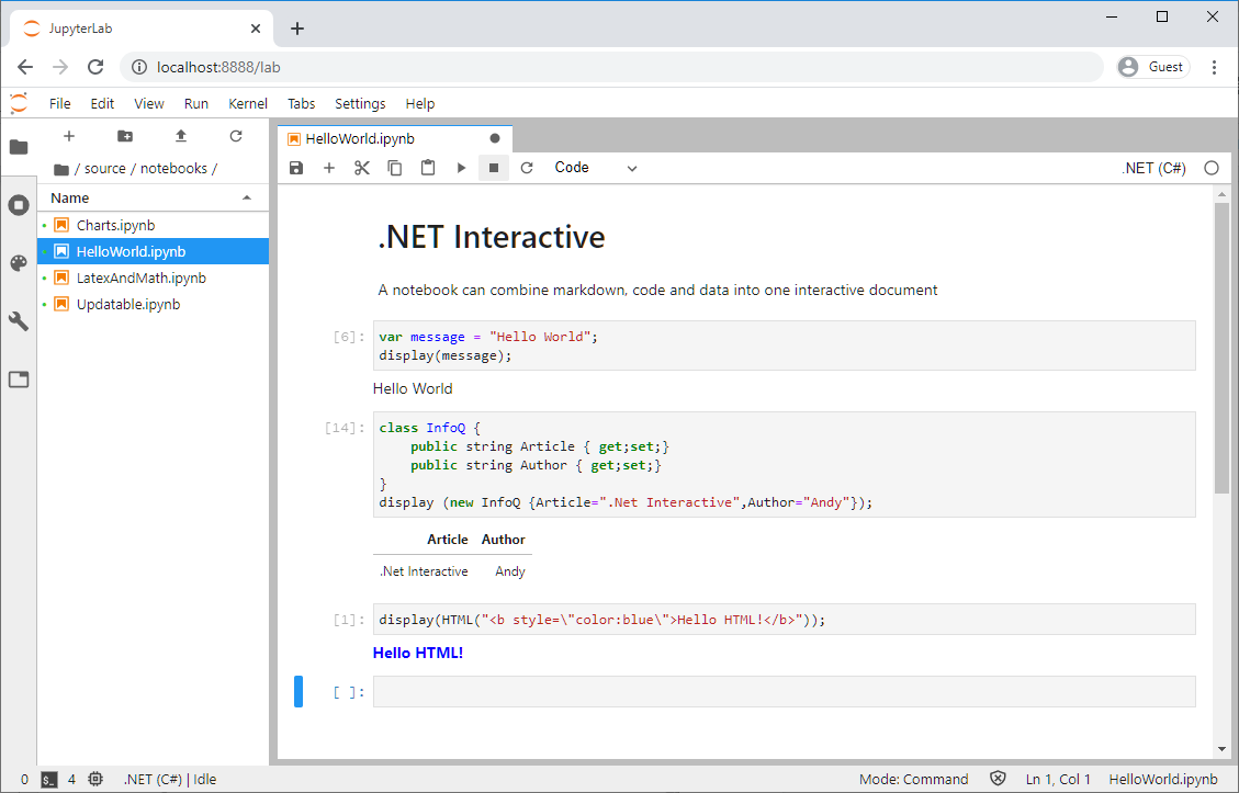 jupyter notebooks