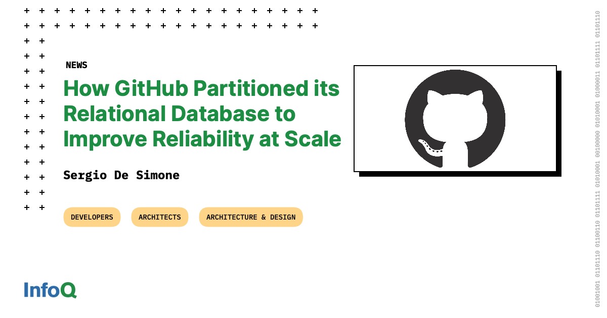 How GitHub Partitioned Its Relational Database to Improve Reliability ...