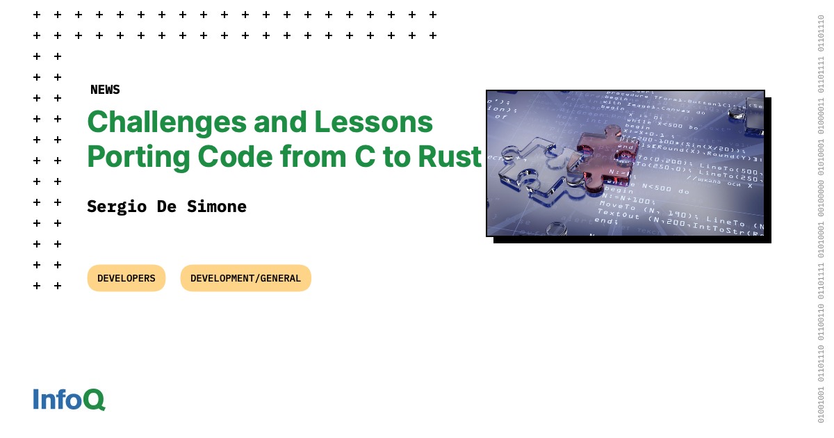 Challenges and Lessons Porting Code from C to Rust - InfoQ