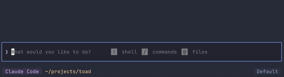 Toad: A Unified CLI Tool for LLMs