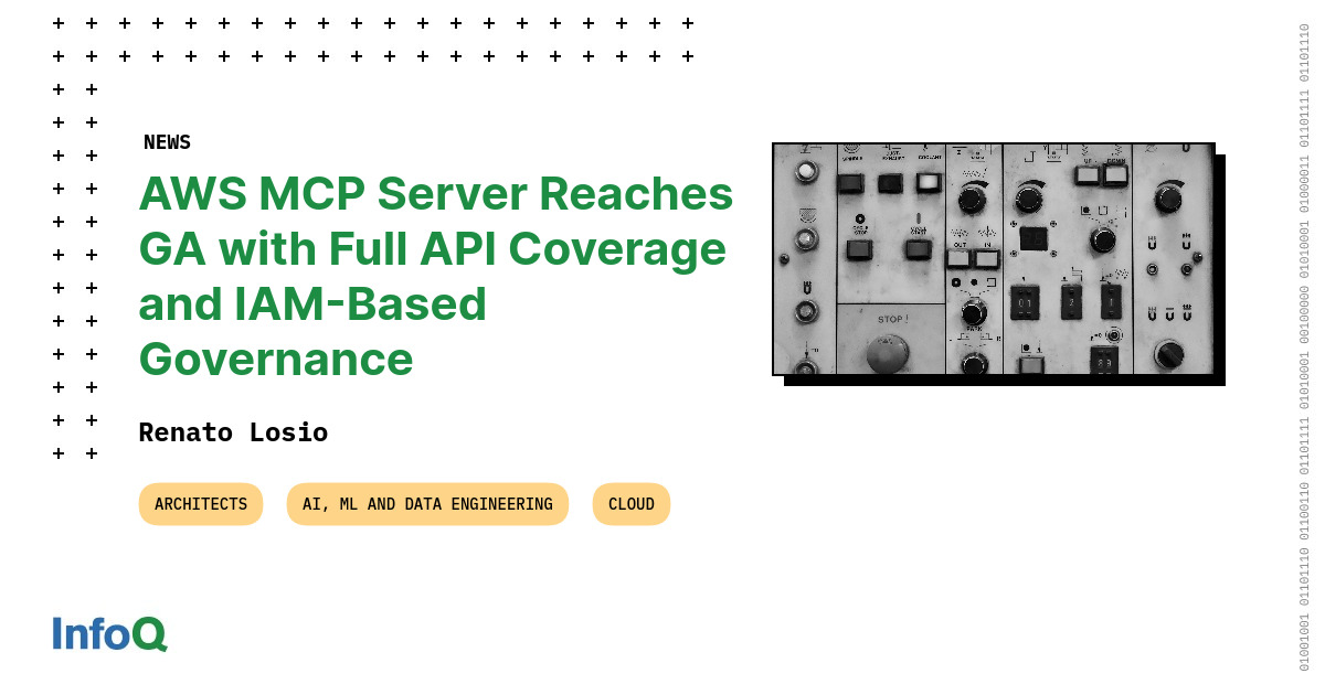 AWS MCP Server Reaches GA with Full API Coverage and IAM-Based Governance