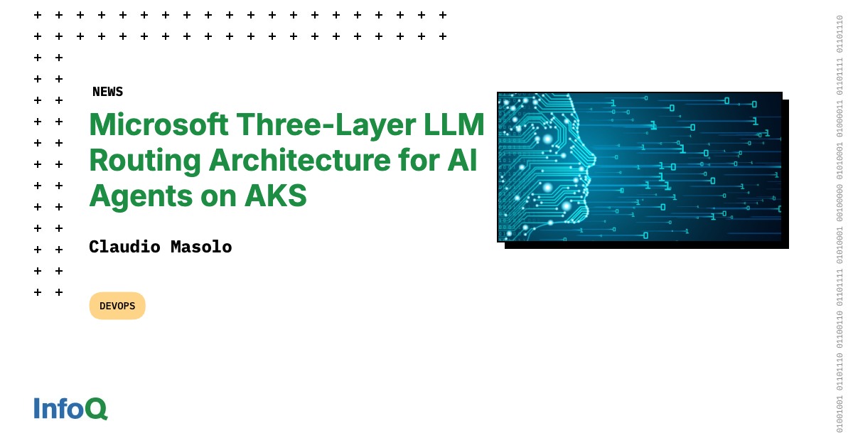 Microsoft Three-Layer LLM Routing Architecture for AI Agents on AKS