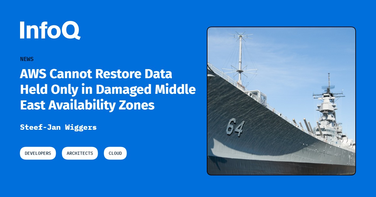 AWS Cannot Restore Data Held Only in Damaged Middle East Zones