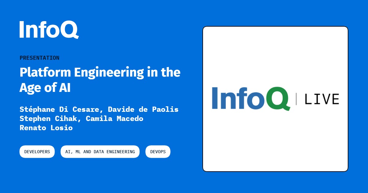 InfoQ Live Roundtable: AI and Platform Engineering