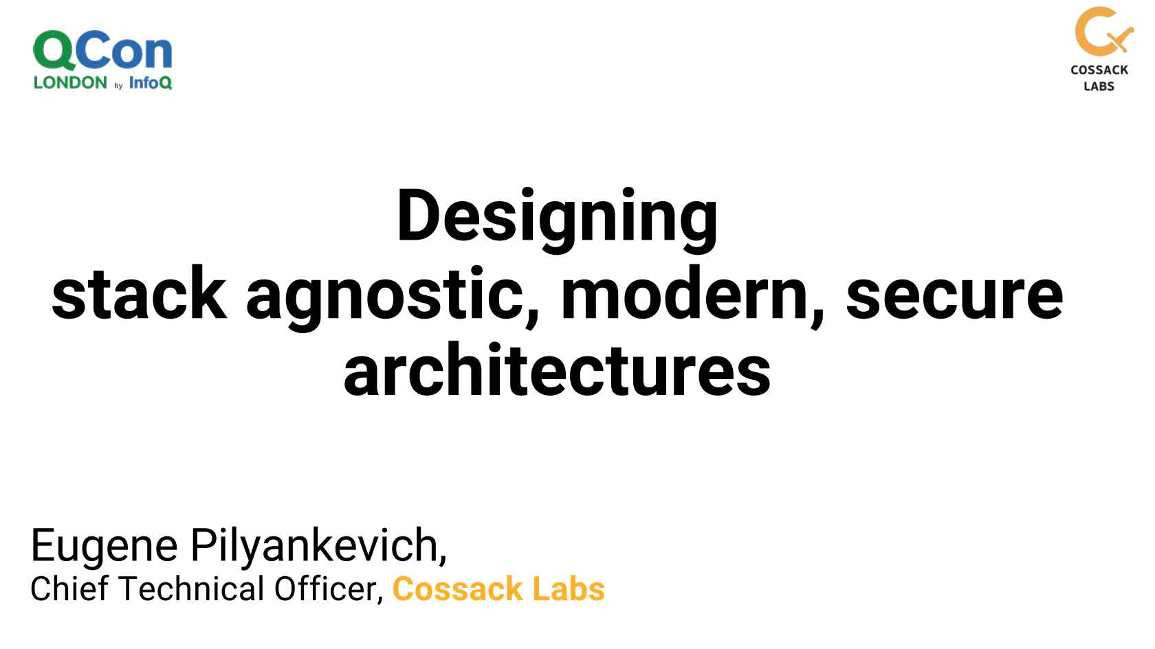 Designing Secure Architectures the Modern Way, Regardless of Stack