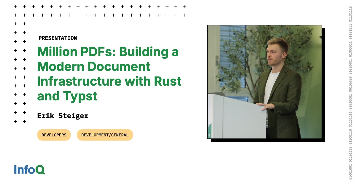 Presentation: Million PDFs: Building a Modern Document Infrastructure with Rust and Typst