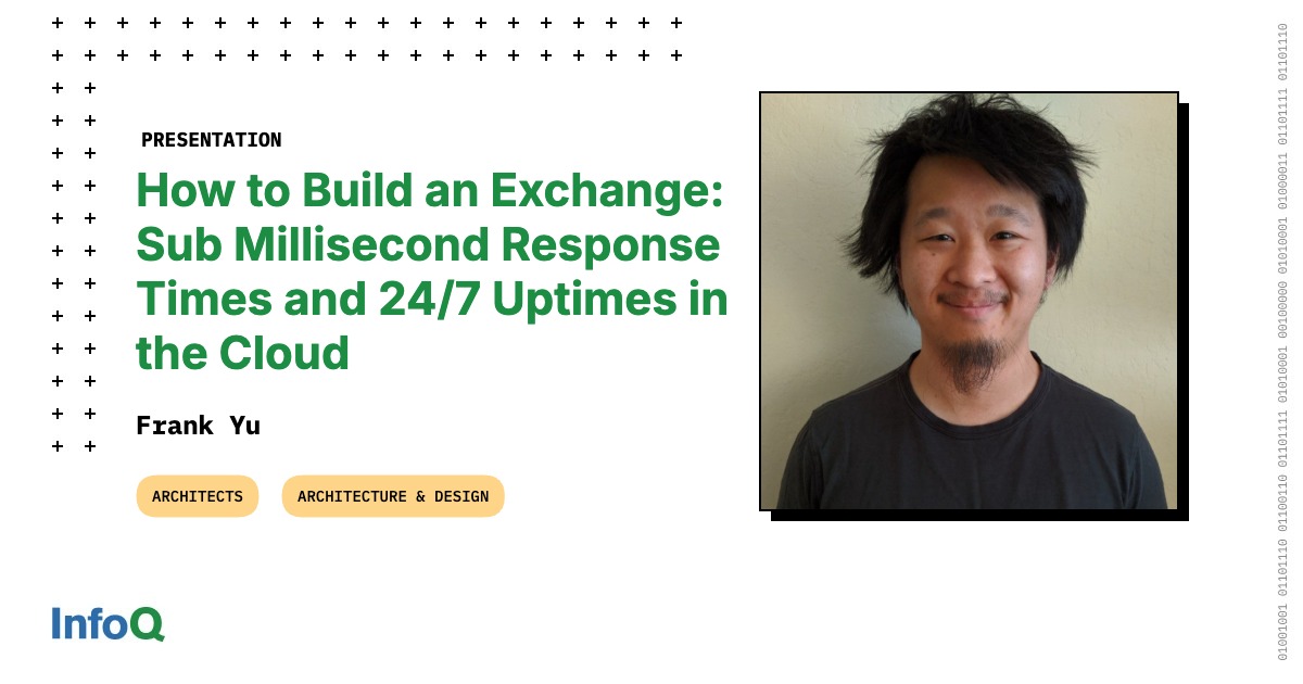 How to Build an Exchange: Sub Millisecond Response Times and 24/7 Uptimes in the Cloud