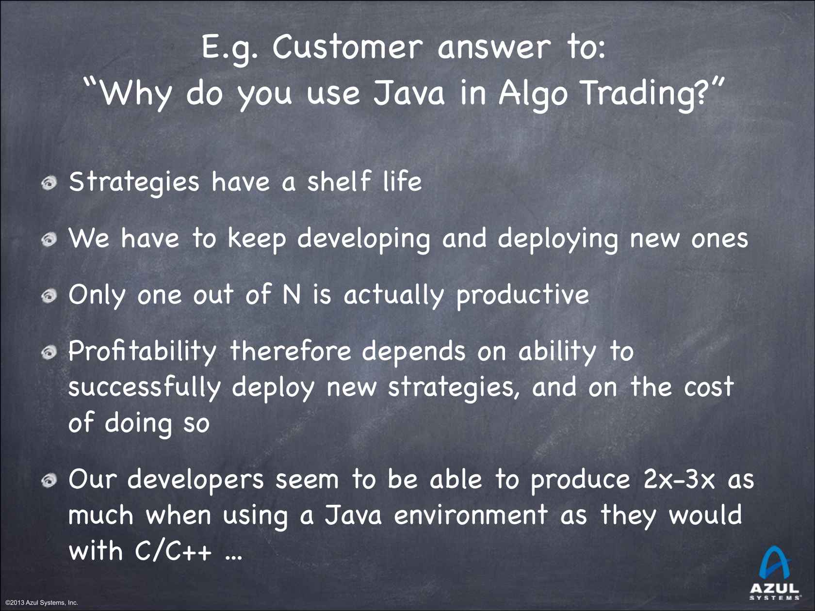 Enabling Java In Latency Sensitive Environments