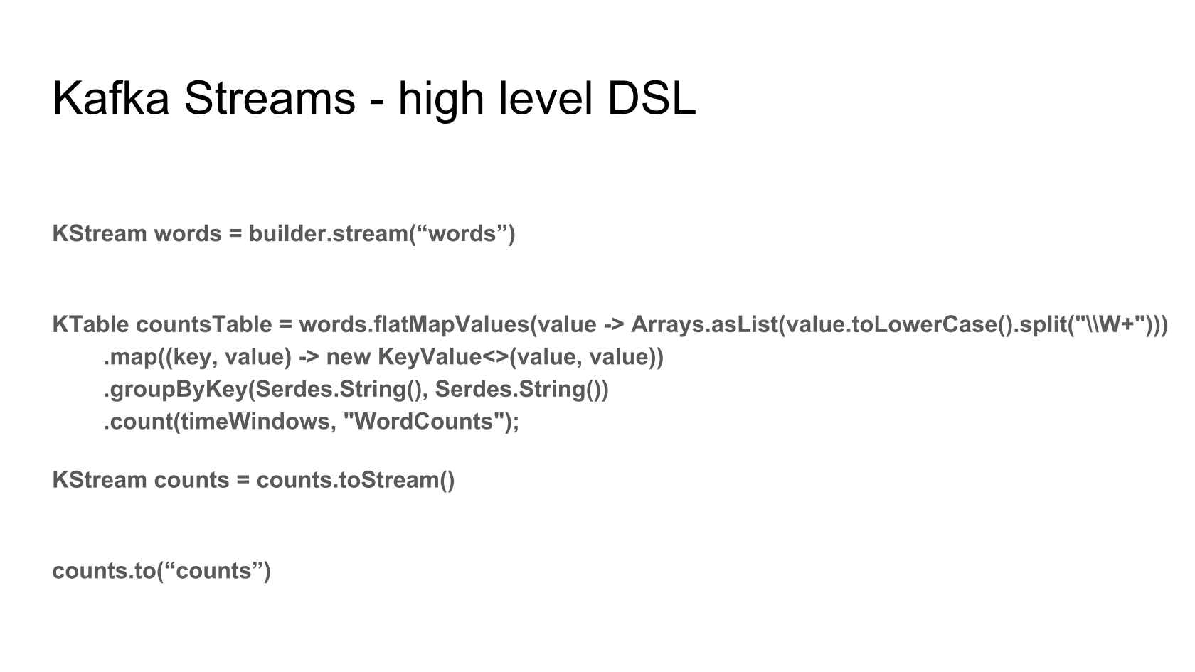 kafka streams