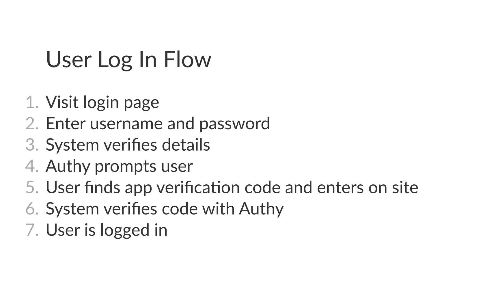 Two Factor Authentication